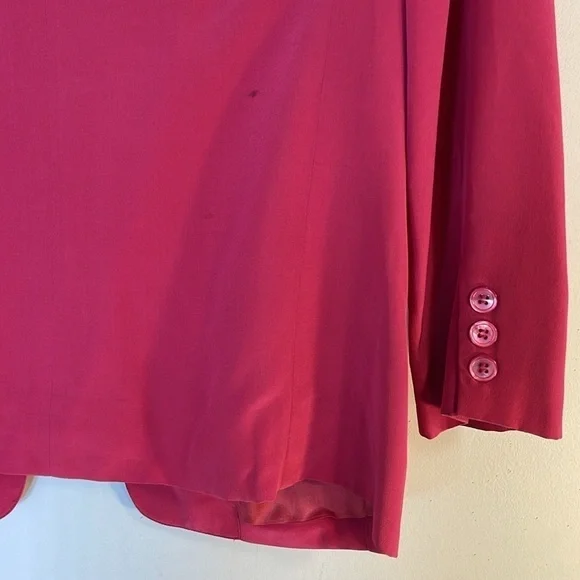 Vintage Talbots 4 Petite Pure Silk One Button Blazer. - Picture 9 of 9